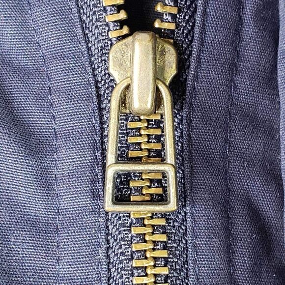 Vintage Woolrich Jacket L Large Blue Puffer Hooded Down Parka USA Button Zip - Picture 13 of 13